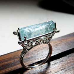 アクアマリン リング / Rough Aquamarine Ring 1枚目の画像