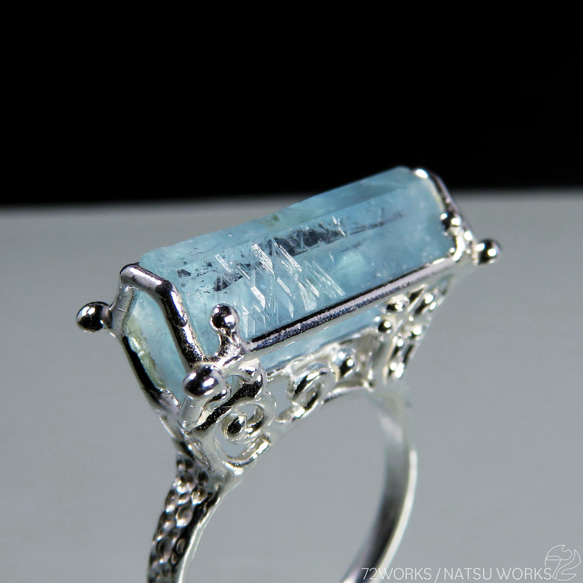 アクアマリン リング / Rough Aquamarine Ring 4枚目の画像