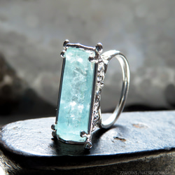 アクアマリン リング / Rough Aquamarine Ring 7枚目の画像