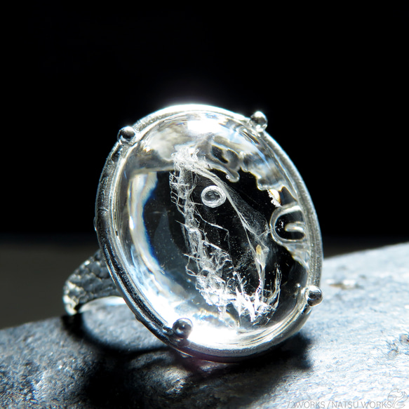 水入り水晶 リング / Enhydro Quartz Ring 1枚目の画像
