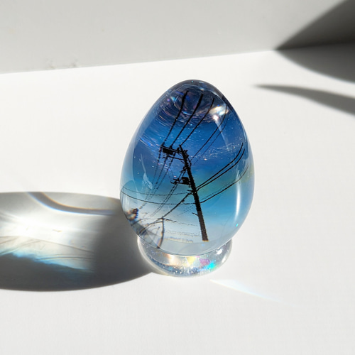 夜空 空玉 雲レジン レジン玉 レジンネックレス（S082） - メルカリ 空