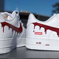 オーダー3ヶ月待ち！大人気ドロップカスタム！Air force1 選べる靴紐セット(NIKE以外も可)新品・中古問わず 5枚目の画像