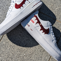 オーダー3ヶ月待ち！大人気ドロップカスタム！Air force1 選べる靴紐セット(NIKE以外も可)新品・中古問わず 6枚目の画像