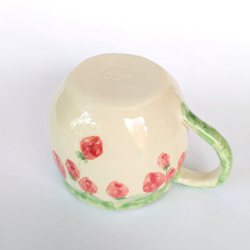 イチゴモチーフコーヒーカップ コーヒーカップ いちご 手びねり マグカップ しののめラボ 通販