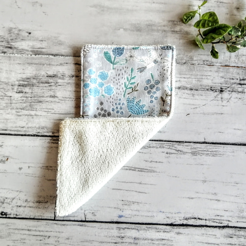 北欧風な植物 ハーフハンカチ ガーゼハンカチタオル ダブルガーゼ