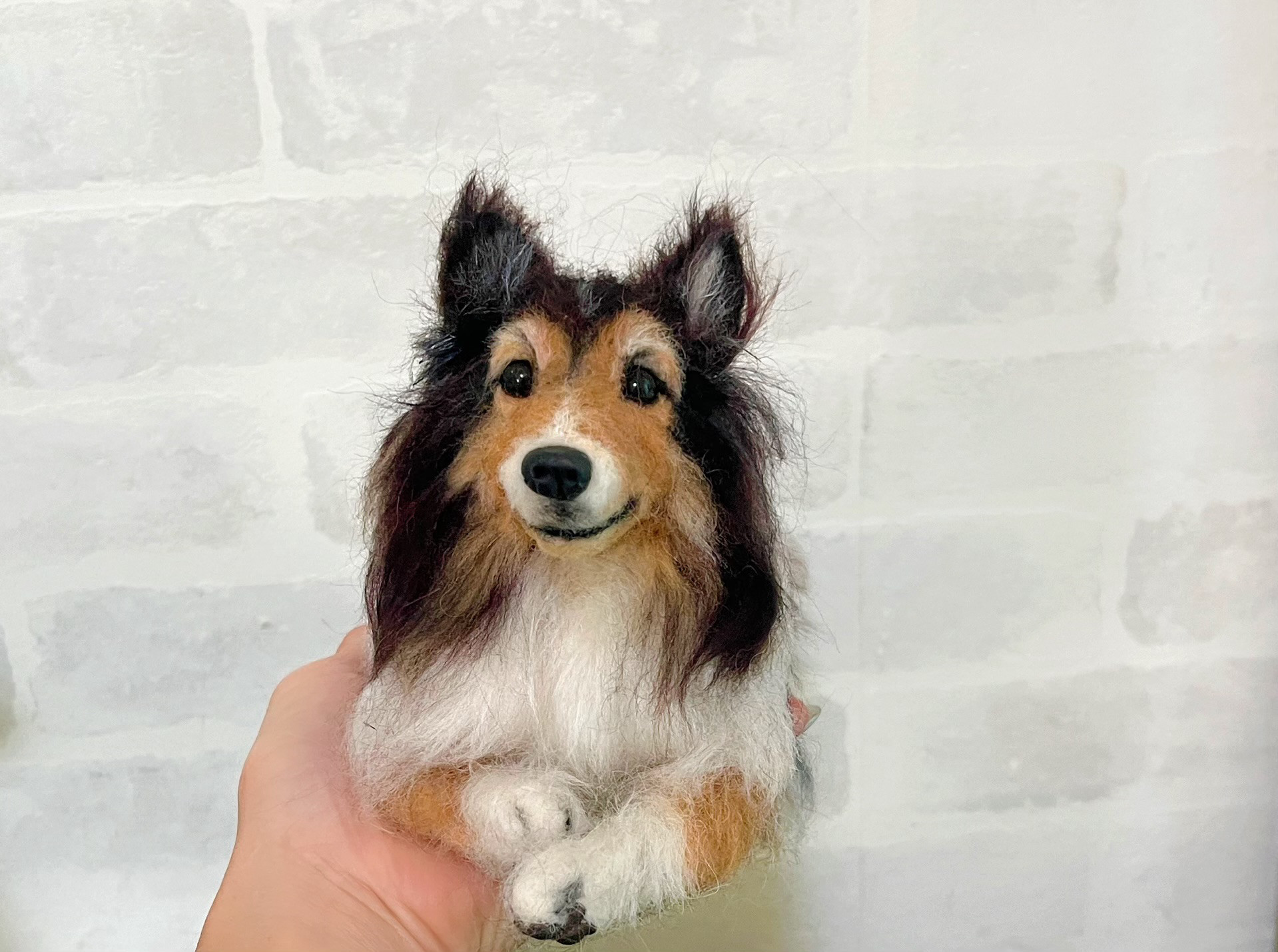 見本品 羊毛フェルトシェルティ