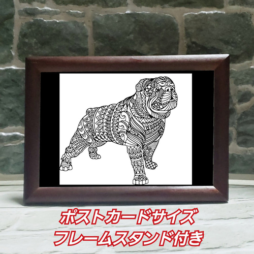 切り絵 ゼンタングル ブルドッグ 切り絵 切り絵 Shinobee 通販 16289160