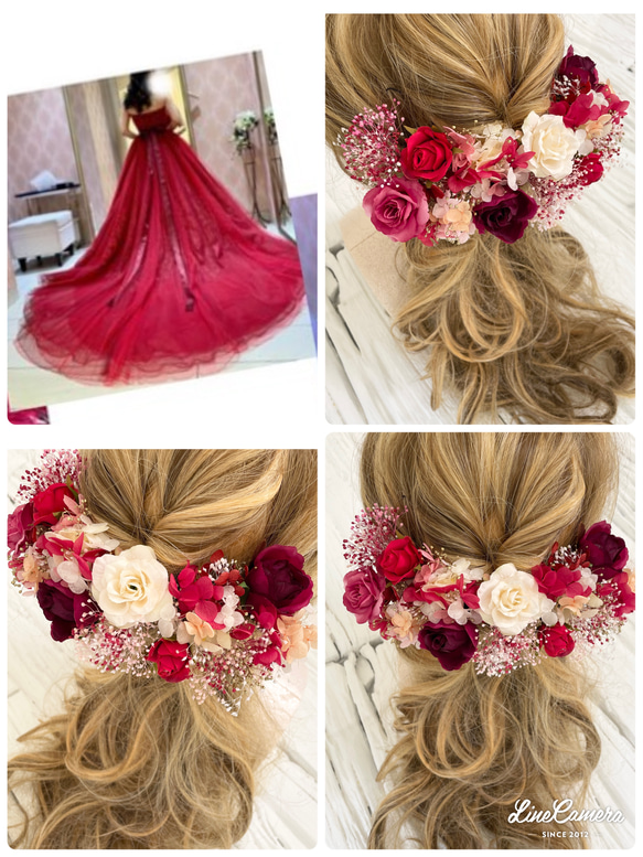 赤いドレスにピッタリ 髪飾り ヘッドドレス ヘッドドレス 赤いドレスにピッタリ 髪飾り ヘッドドレス ヘッドドレス