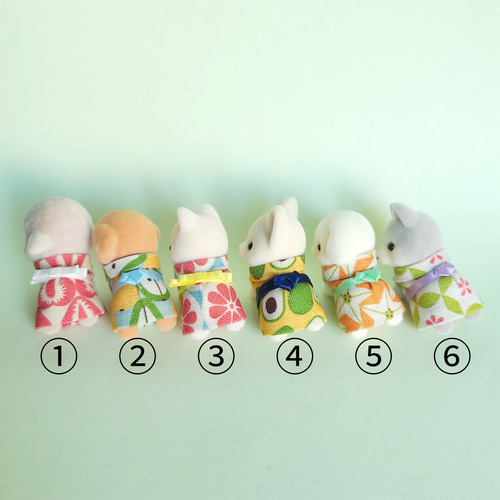 シルバニアファミリー・子どもサイズ の浴衣♪ シルバニアファミリー 浴衣セット 着物 女の子 こどもサイズ