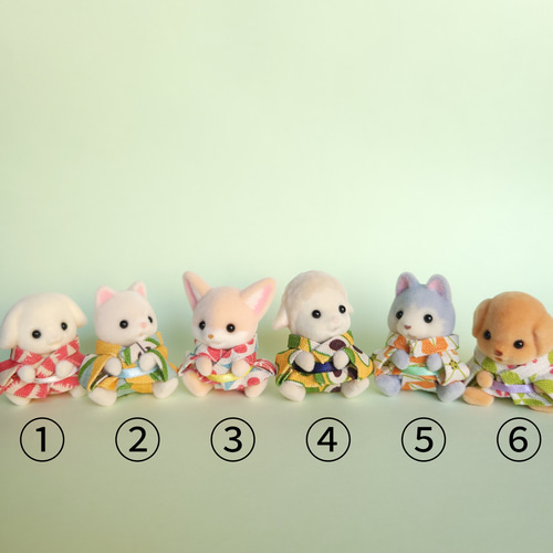 シルバニアファミリー【赤ちゃん浴衣セット】 ふたごセット フルーツ柄