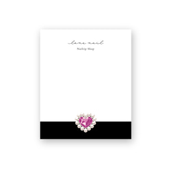 ネイルチップ台紙 アクセ台紙 名刺 ショップカード ♡ 両面仕様 その他