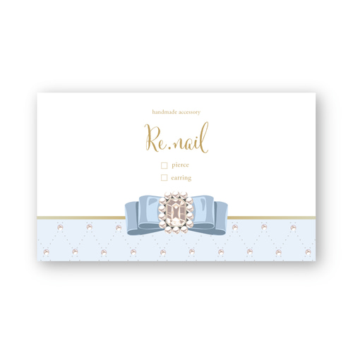 リボン 推し 地雷 量産 可愛い♥︎アクセサリー台紙 名刺 ショップ