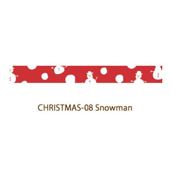 在庫3点！単品1個！クリスマス！『CHRISTMAS - Snowman　可愛い雪だるま　 マスキングテープ』～1点～ 2枚目の画像