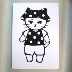 【切り絵】原画　A5サイズ　cat36 1枚目の画像