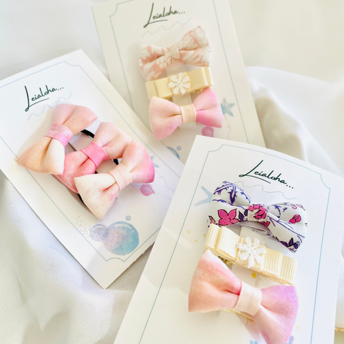 ⓝⓔⓦ【ぷっくり編みリボン】ベビーヘアクリップ　キッズヘアクリップ　ヘアゴム ⓝⓔⓦ【ぷっくり編みリボン】ベビーヘアクリップキッズヘア