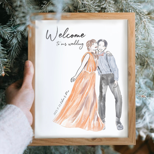 似顔絵つき オーダーサンキューシール その他オーダーメイド 茉莉花