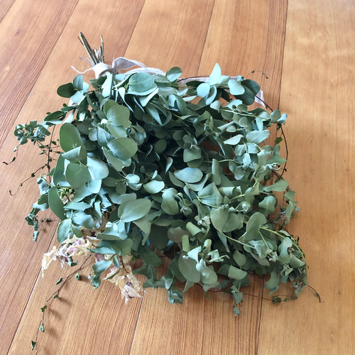 特価】ユーカリ スワッグ 40cm ＊ユーカリグ二 ボリューム ドライ