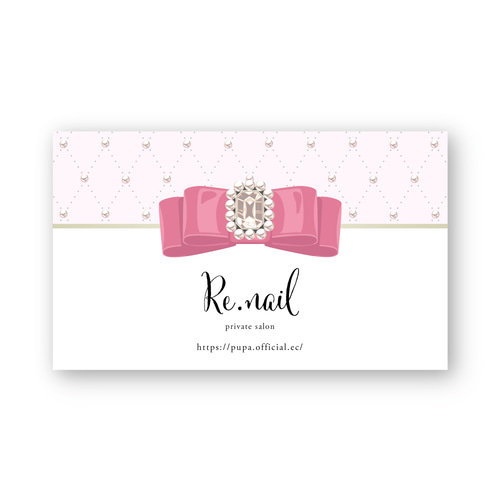 リボン 推し 地雷 量産 可愛い♥︎アクセサリー台紙 名刺 ショップ