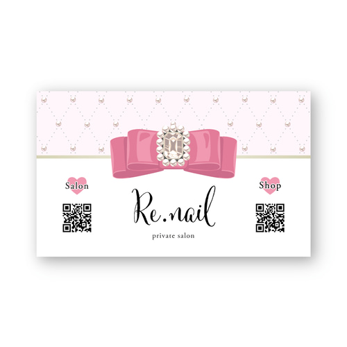 S-230★ショップカード／名刺／ネイルチップ台紙　オーダー／アクセサリー台紙 3b6a3e4b4a05b7b651edc3238a99cd