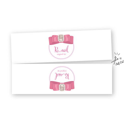 リボン 推し 地雷 量産 可愛い♥︎アクセサリー台紙 名刺 ショップ