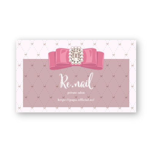 リボン 推し 地雷 量産 可愛い♥︎アクセサリー台紙 名刺 ショップ