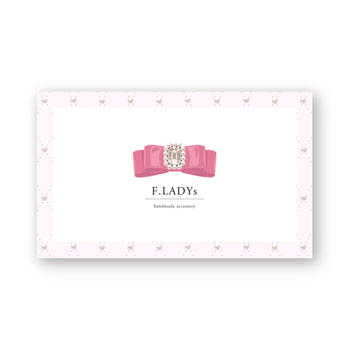 名刺ショップカードアクセサリー台紙ネイルチップポイントカード】W／オーダー A5】ショップカード アクセサリー台紙 ネイルチップ台紙