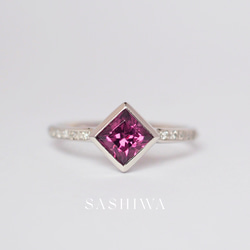 美品、希少石！ベニトアイトのプラチナリング　9号 ベニトアイト 0.2ct ダイヤモンド 0.3ct プラチナ リング(指輪)【品質