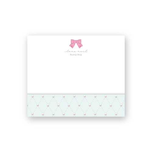 リボン♡可愛い】ネイルチップ台紙 アクセ台紙 名刺 ショップカード