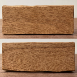 キノコの置物 木彫り 2体セット 台付き（素材：チェリー/ウォルナット/ホワイトアッシュ/水楢）（No.S2008） 20枚目の画像