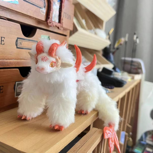 不思議動物 神獣白澤展示だけ ぬいぐるみ yizhangshui 通販