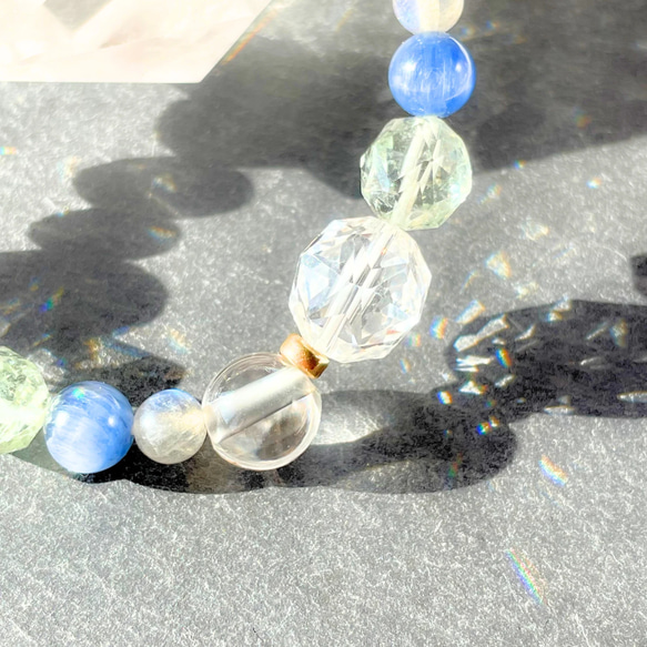【高波動シリーズ】幻のカケラ(ガネーシュヒマール水晶)| 天然石 高品質 ブレスレット 一点物 8枚目の画像