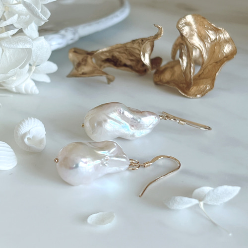 su official online shop | Baroque pearl ケシパール ピアス