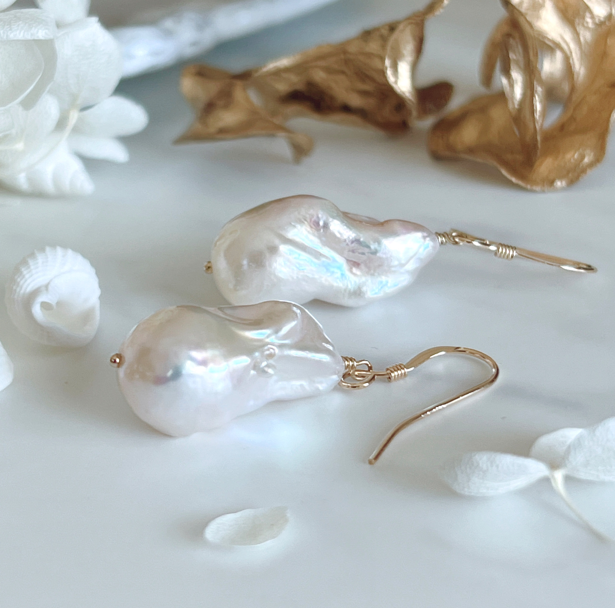 【14kgf】オイスターバロックパール＊ピアス 5,775円