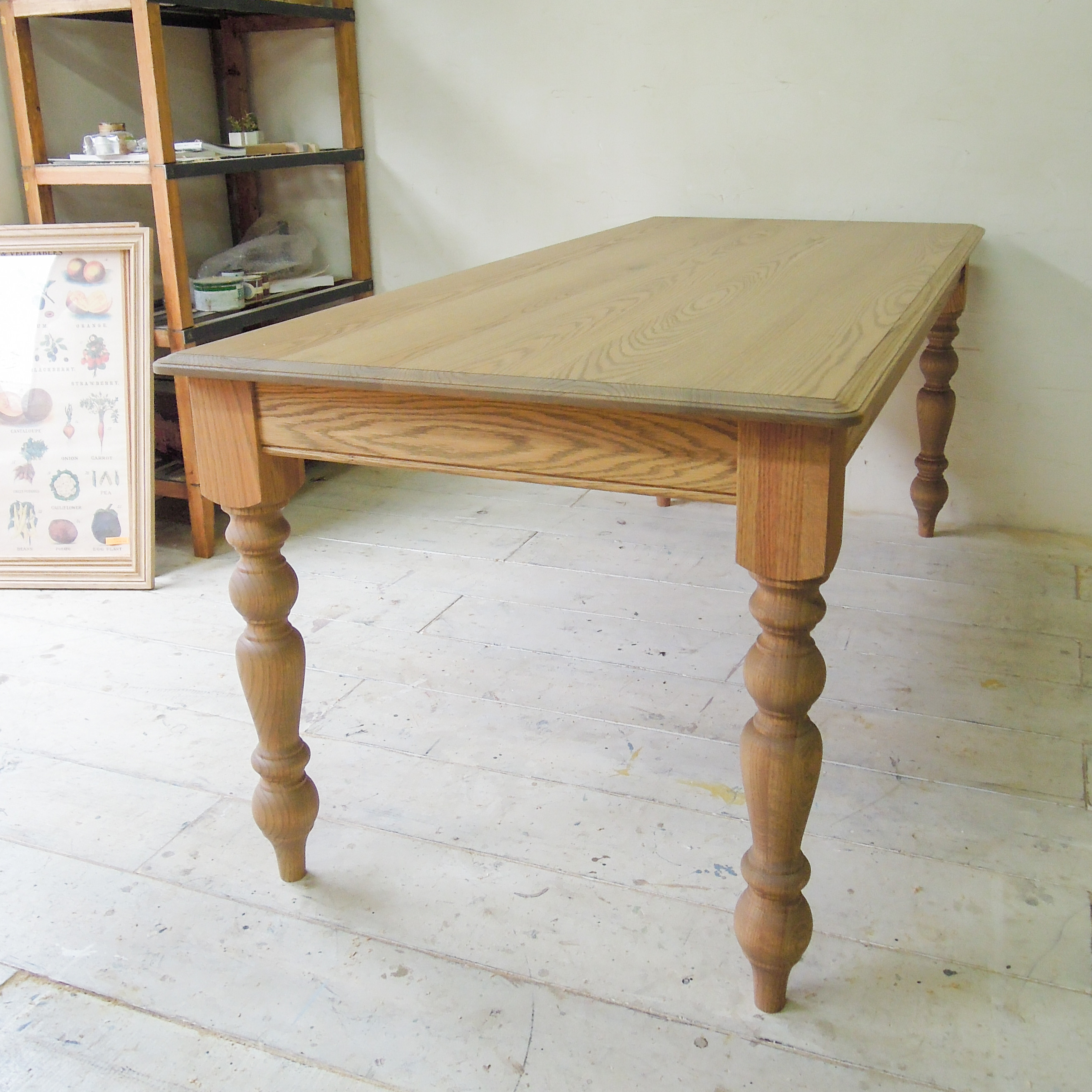 おしゃれなダイニングテーブルcountry 輸入住宅向けターンドレッグテーブル アンティーク調ろくろ足 レッドオーク おしゃれなダイニングテーブルcountry 輸入住宅向けターンドレッグテーブル アンティーク調ろくろ足 レッドオーク