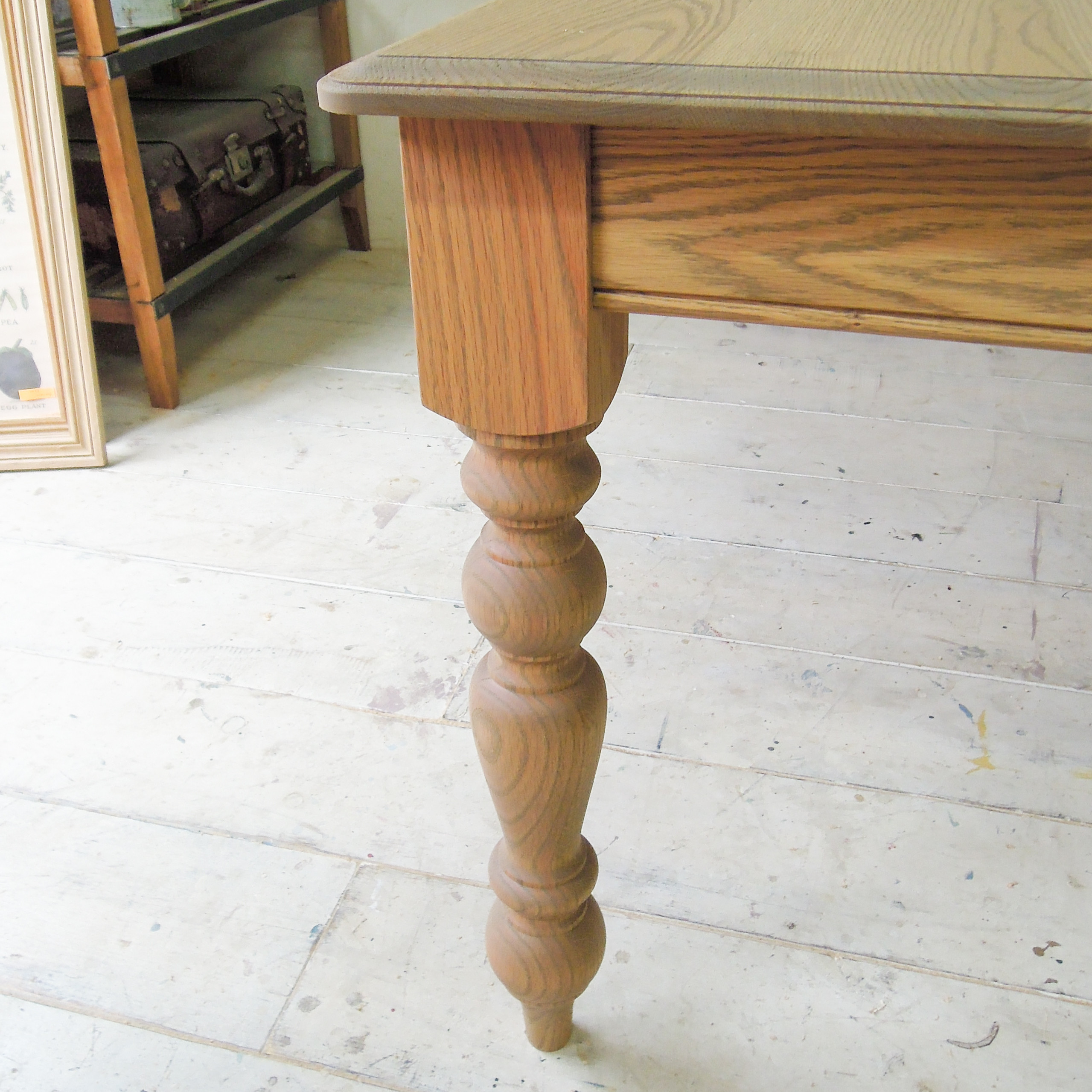 おしゃれなダイニングテーブルcountry 輸入住宅向けターンドレッグテーブル アンティーク調ろくろ足 レッドオーク おしゃれなダイニングテーブルcountry 輸入住宅向けターンドレッグテーブル アンティーク調ろくろ足 レッドオーク