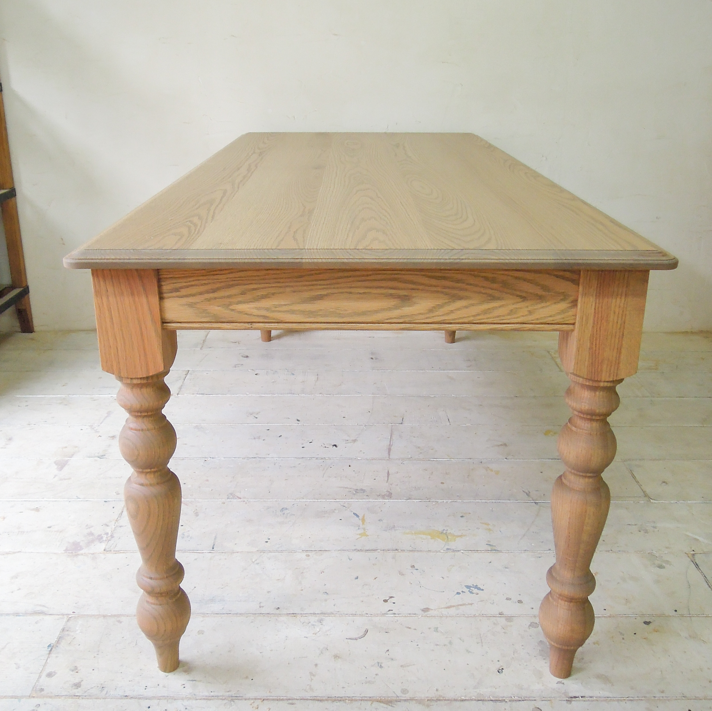 おしゃれなダイニングテーブルcountry 輸入住宅向けターンドレッグテーブル アンティーク調ろくろ足 レッドオーク おしゃれなダイニングテーブルcountry 輸入住宅向けターンドレッグテーブル アンティーク調ろくろ足 レッドオーク