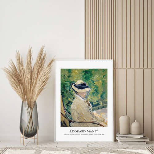 エドゥアール・マネ ベルビューのマダム・マネ アートポスター 絵画
