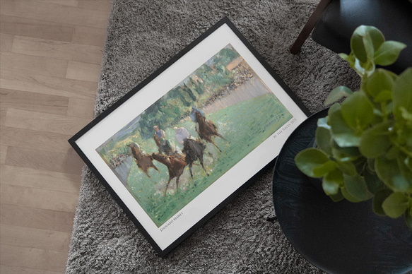 エドゥアール・マネ レースにて 馬 動物 アートポスター 絵画 名画 アートパネル おしゃれ モダン 特大 AP269 3枚目の画像