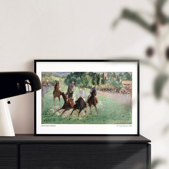 エドゥアール・マネ レースにて 馬 動物 アートポスター 絵画 名画 アートパネル おしゃれ モダン 特大 AP269 1枚目の画像
