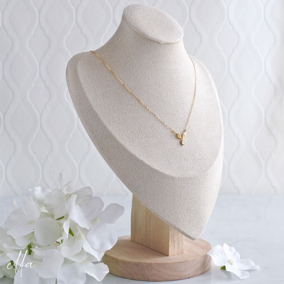 再販　天使の翼 ネックレス　羽根　翼　羽　鳥　天使　小鳥　ゴールドフィルド　14kgf　ジルコニア　フェザー　ウィング 4枚目の画像