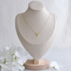 再販　天使の翼 ネックレス　羽根　翼　羽　鳥　天使　小鳥　ゴールドフィルド　14kgf　ジルコニア　フェザー　ウィング 3枚目の画像