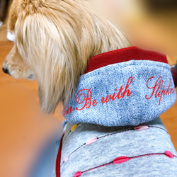 【送料無料】【ラザービー】 ダックス 小型犬用洋服  綿 ノースリーブ 犬服 ダックス プードル チワワ 3枚目の画像