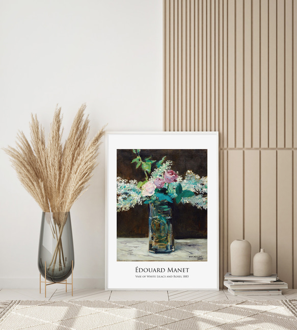 エドゥアール・マネ 花瓶のライラックと薔薇 アートポスター 絵画 名画 アートパネル おしゃれ モダン 特大 AP272 3枚目の画像
