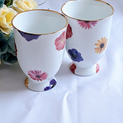 うさぎ 雛 雛人形 桃の節句 お花柄 ひなまつり ポーセラーツ 可愛い