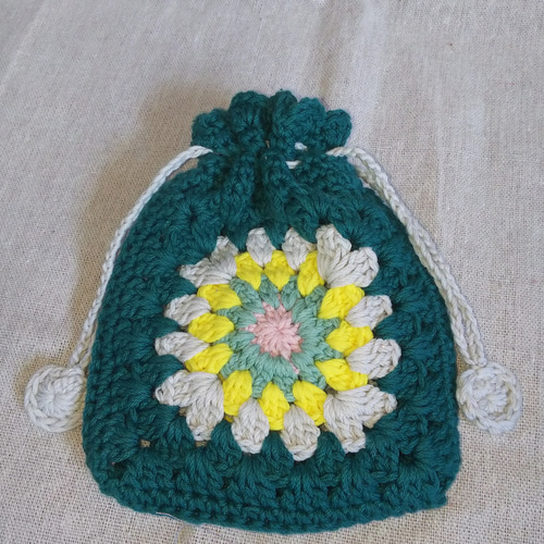 カラフルモチーフ巾着 巾着袋 itotanoshi#220503 通販 16291073