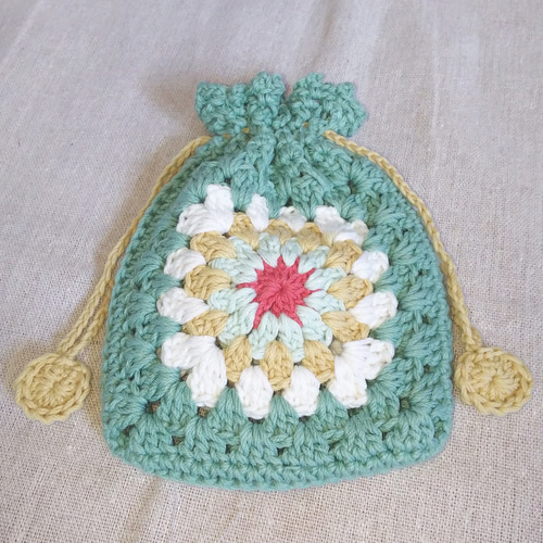 カラフルモチーフ巾着 巾着袋 itotanoshi#220503 通販 16291073