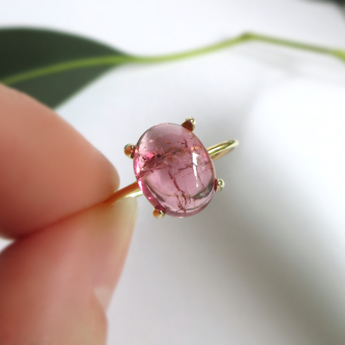 天然石　ルベライト　シルバーリング刻印有　希少　ピンクトルマリン　大粒　エルメス 天然石ルベライトシルバーリング刻印有希少ピンクトルマリン大粒エルメス