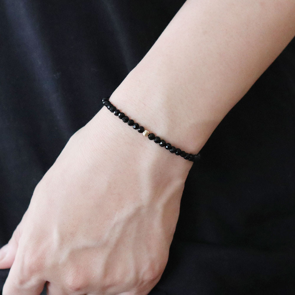 人気！再販】 【極細】 オニキス ラウンドカット 約2-3mm 14kgf