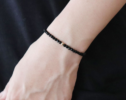 人気！再販】 【極細】 オニキス ラウンドカット 約2-3mm 14kgf