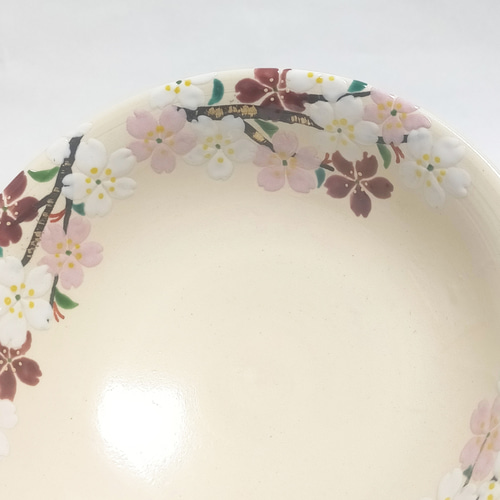 桜柄 平鉢 フリーボウル お椀・ボウル・鉢 うつわ暮らし 通販|Creema ...